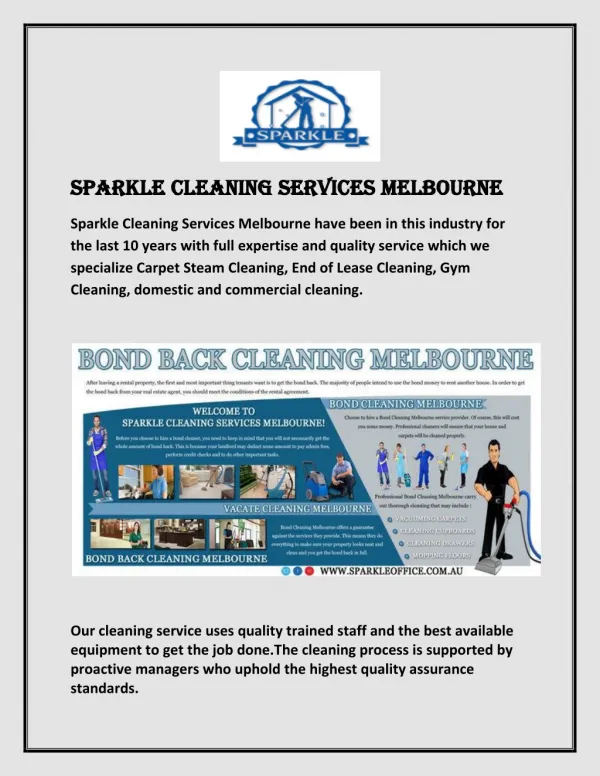Commercial Cleaning Service in Melourne