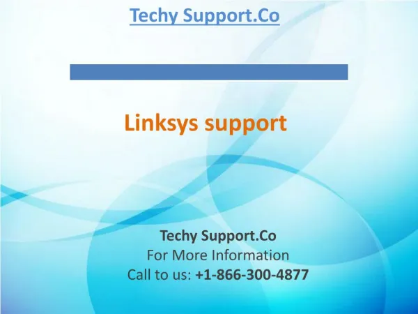 Linksys support