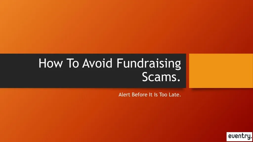how to avoid fundraising scams