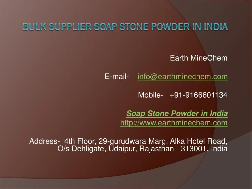 bulk supplier soap stone powder in india