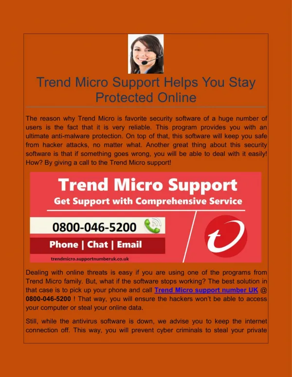 Trend Micro Support Helps You Stay Protected Online
