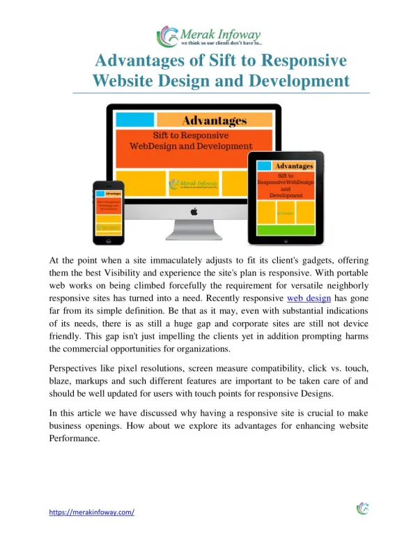 Advantages of Sift to Responsive Website Design and Development