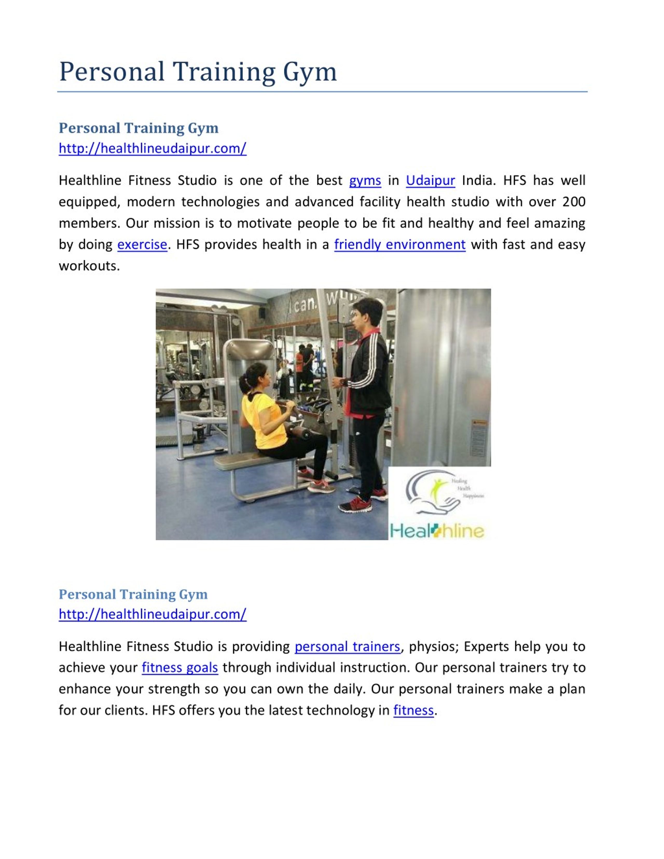 PPT - Personal Training Gym PowerPoint Presentation, free download - ID ...