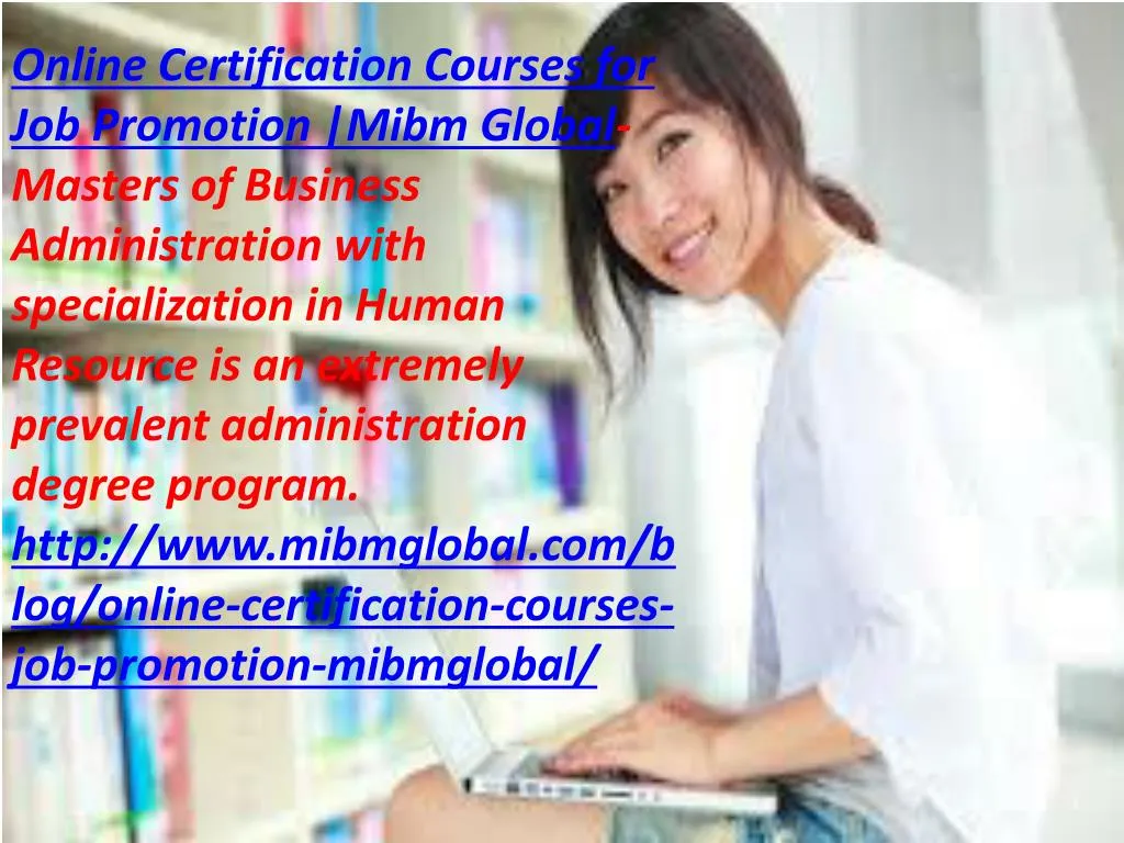 online certification courses for job promotion