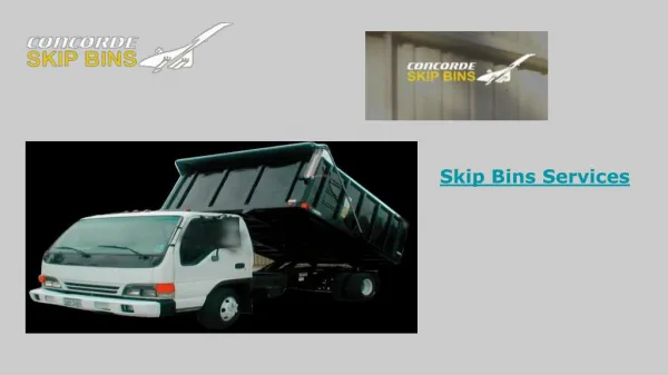 Skip Bin Hire Services - Concorde Skip Bins