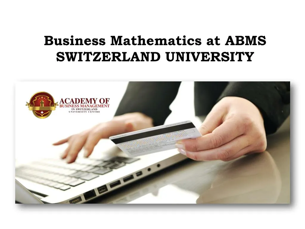 business mathematics at abms switzerland university