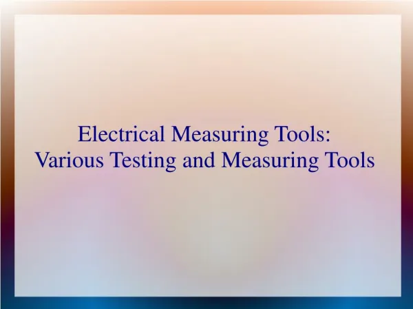 Digital Multimeter Use