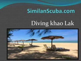 Diving khao Lak - slide 1