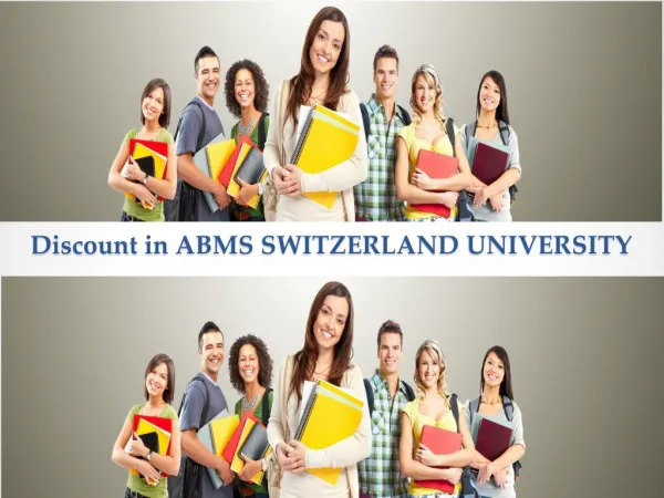 Discount in ABMS SWITZERLAND UNIVERSITY
