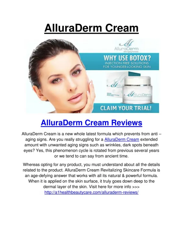 AlluraDerm Cream