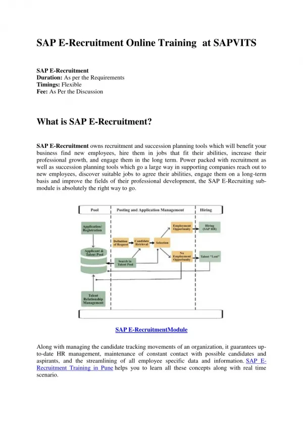 SAP E-RECRUITMENT PDF