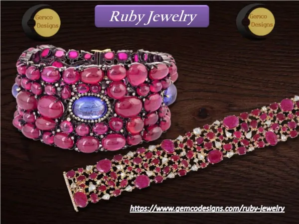 Ruby Jewelry - Gemco Design