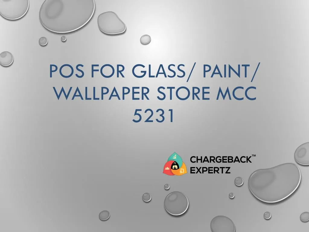 pos for gl paint wallpaper store mcc 5231