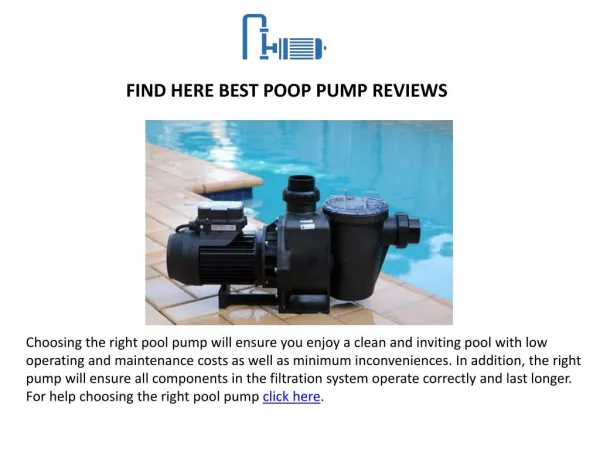 Best Pool Pump Reviews