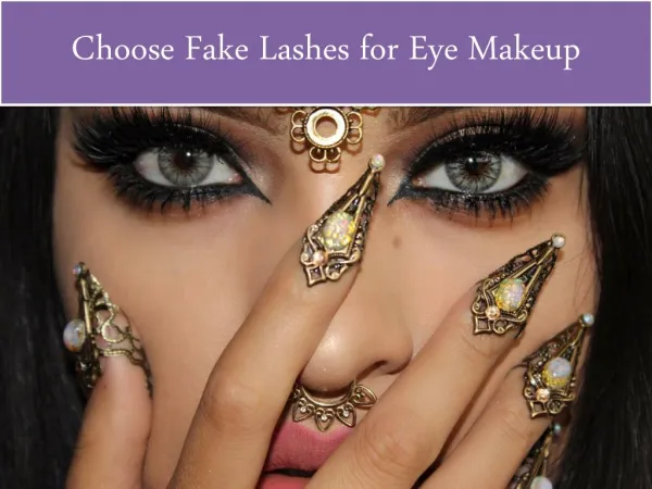 Choose Fake Lashes for Eye Makeup