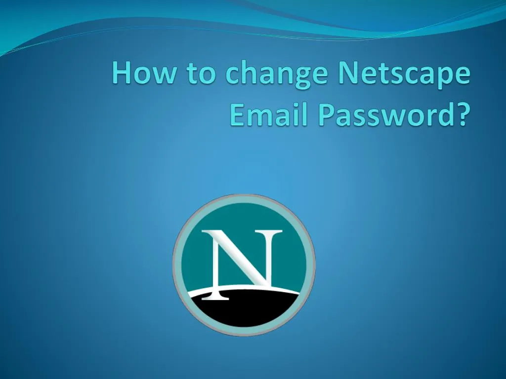 how to change netscape email password