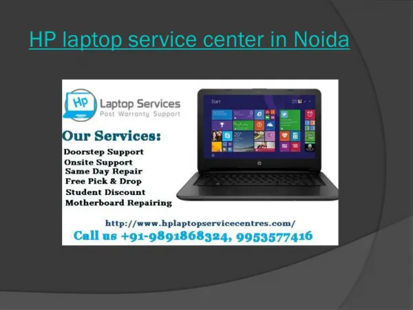 Hp Laptop Service Center in Noida