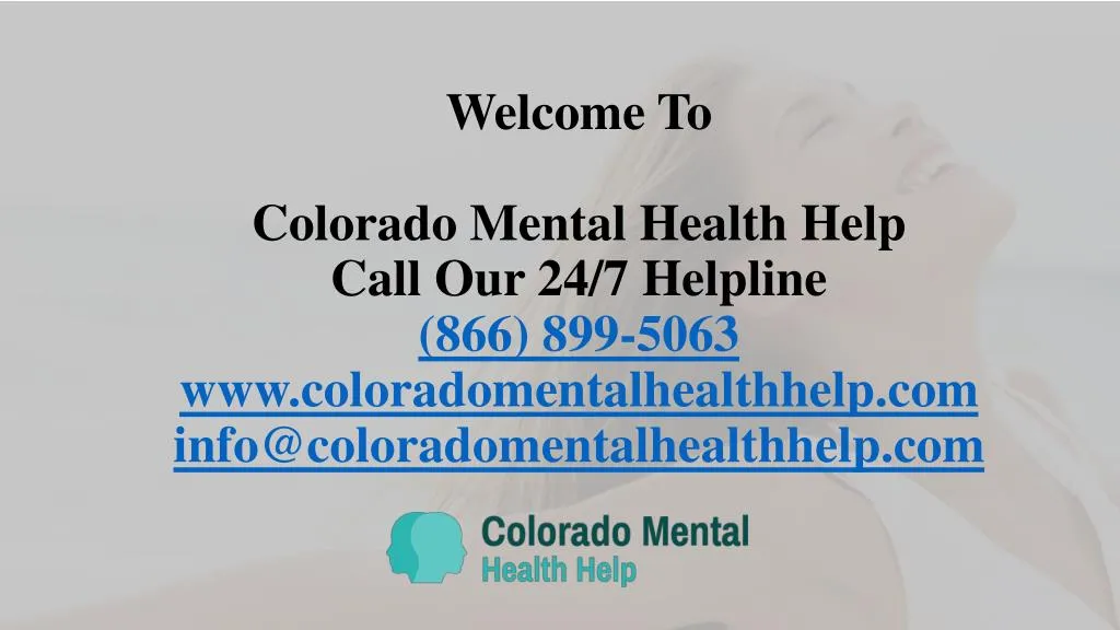 welcome to colorado mental health help call