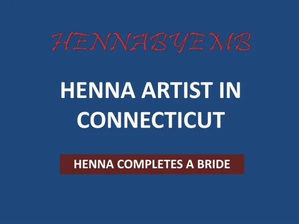 Henna artist in Connecticut