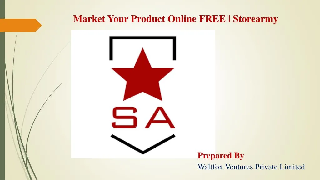 market your product online free storearmy