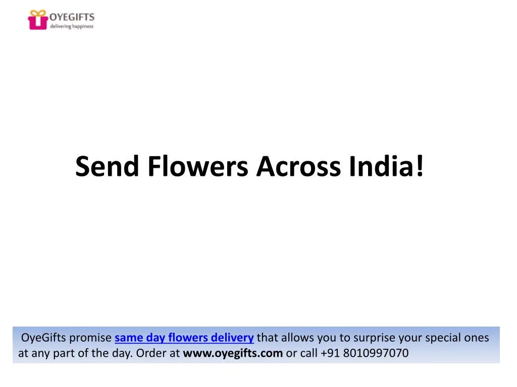 send flowers across india