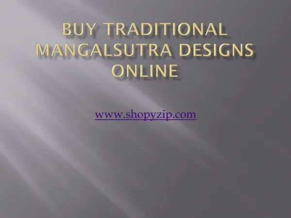 Buy Traditional Mangalsutra designs online