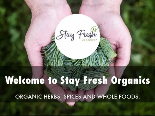 Information Presentation Of Stay Fresh Organics