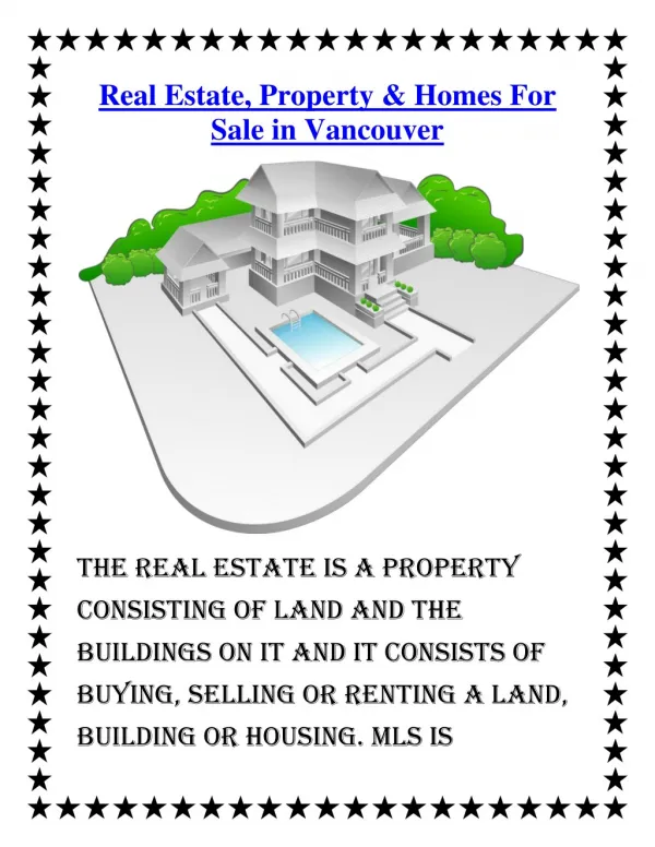 Real Estate, Property & Homes For Sale in Vancouver
