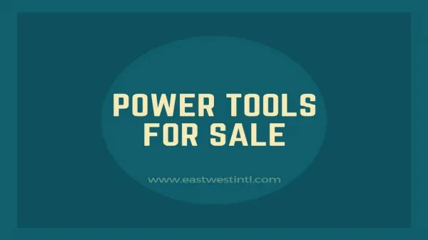 How To Buy A Power Tool Online