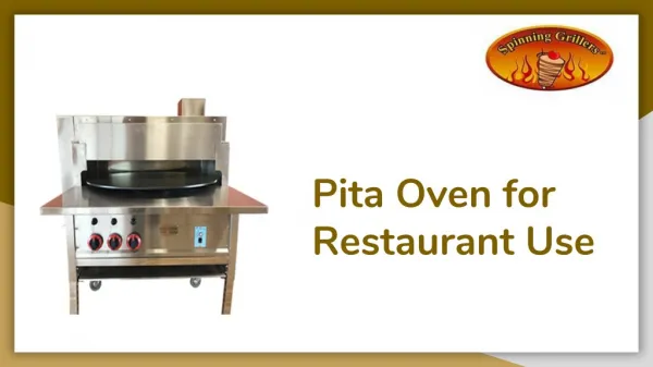 Pita Oven for Restaurant Use