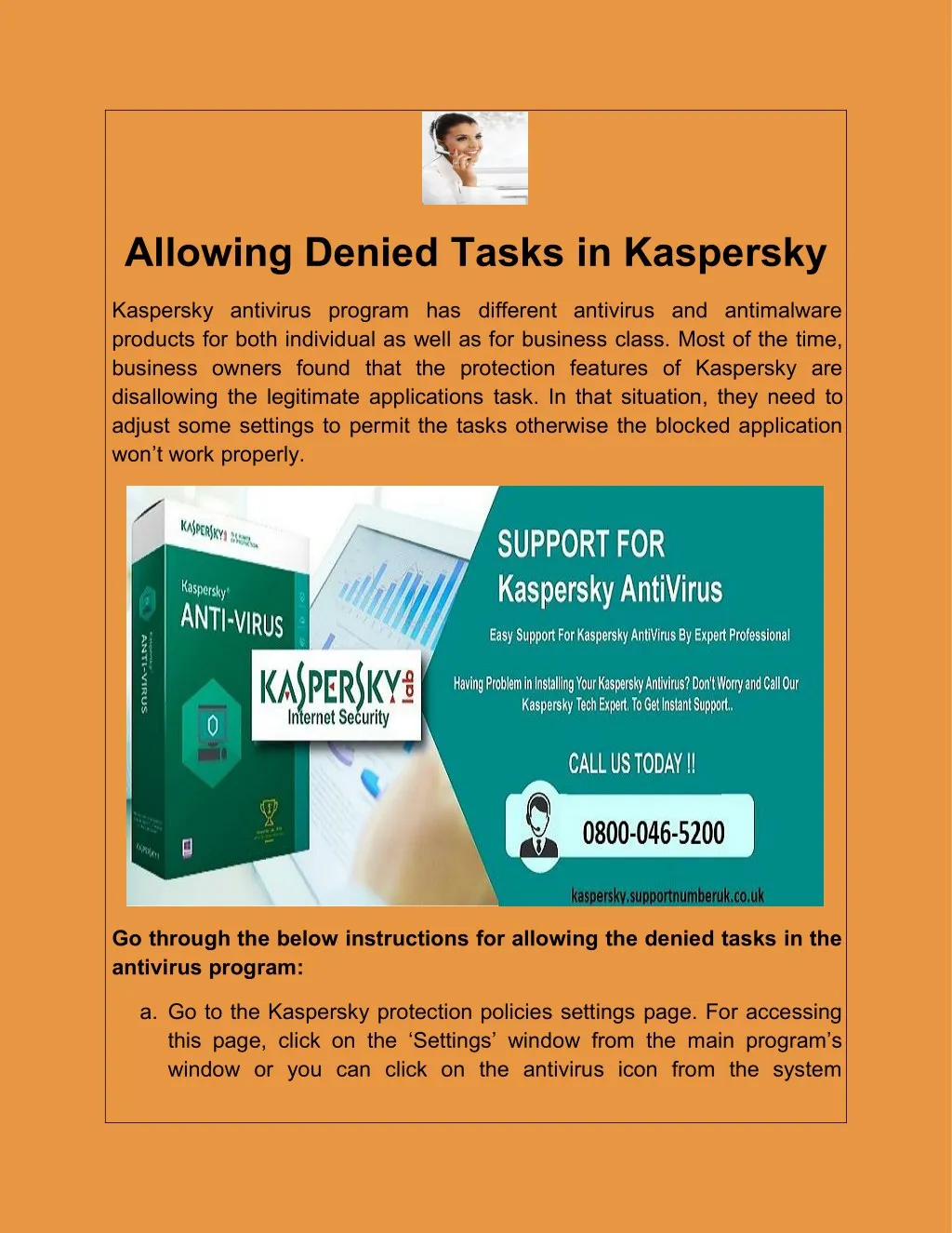 allowing denied tasks in kaspersky
