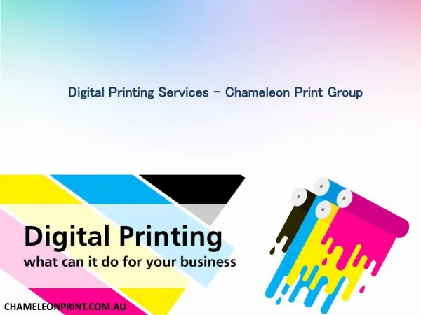 Digital Printing Services - Chameleon Print Group
