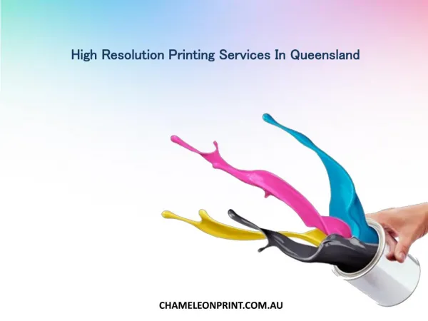 High Resolution Printing Services In Queensland - Chameleon Print Group