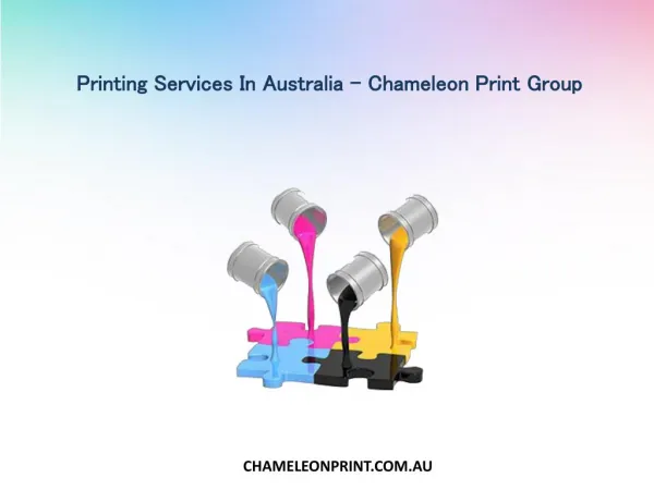 Printing Services In Australia - Chameleon Print Group