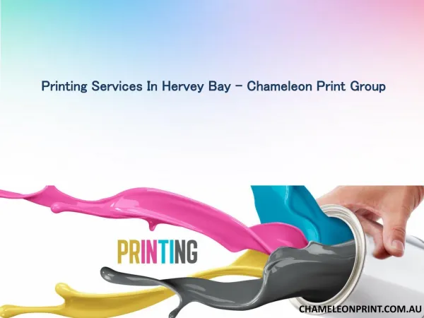 Printing Services In Hervey Bay - Chameleon Print Group