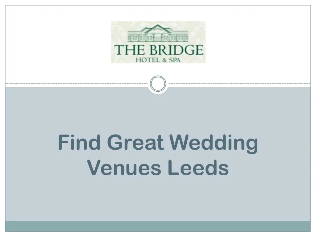 find great wedding venues leeds