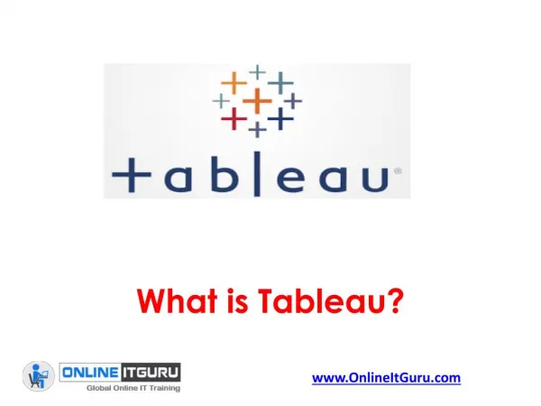 Free Tutorial Classes on Tableau Online Training