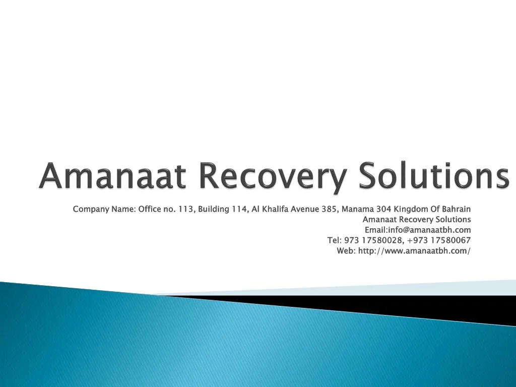 amanaat recovery solutions