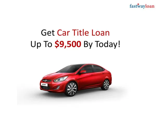 Online Car Title Loans Ontario, Canada