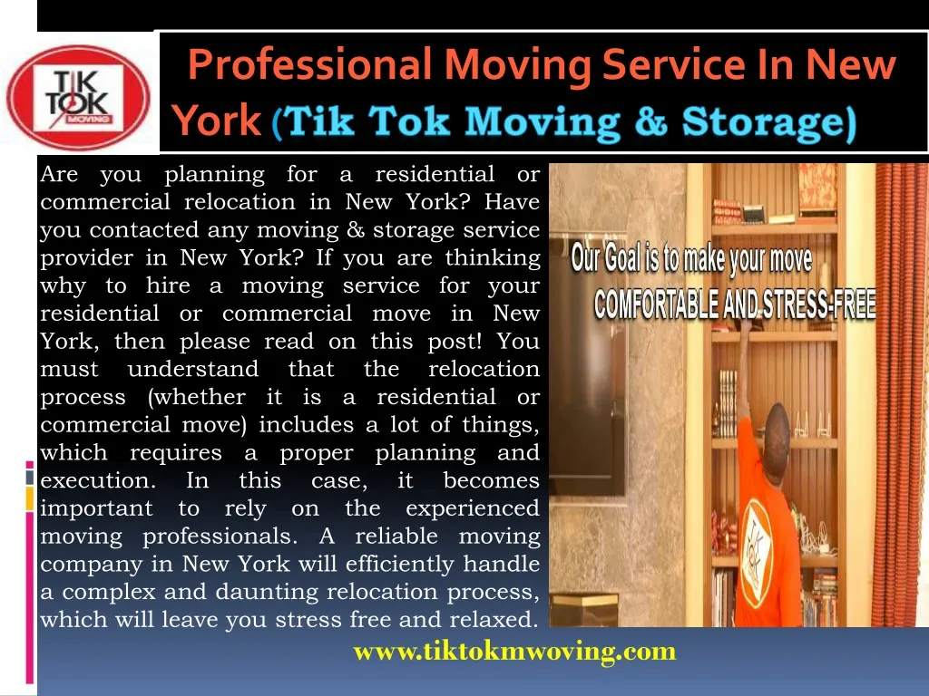 professional moving service in new york