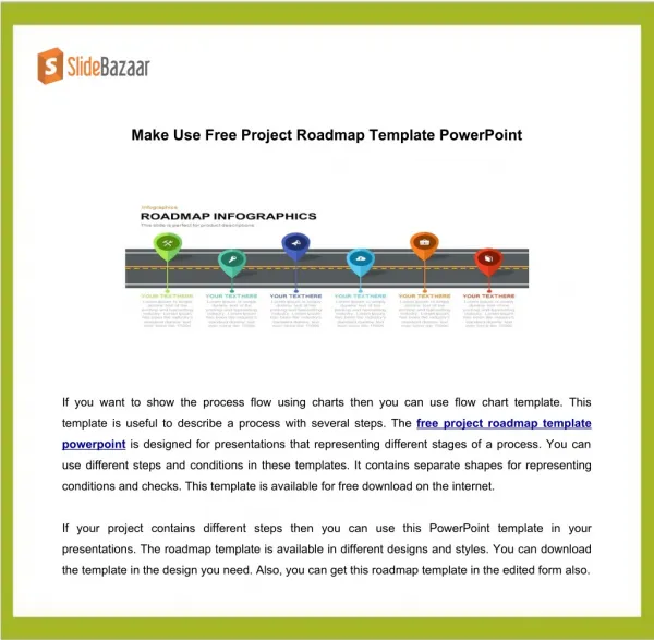 Make Use Free Project Roadmap Template PowerPoint