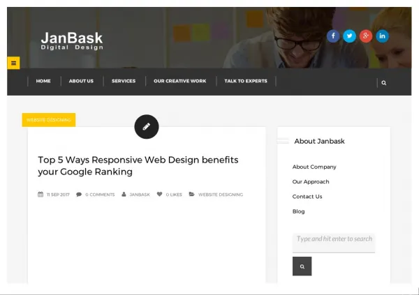 Top 5 Ways Responsive Web Design benefits your Google Ranking