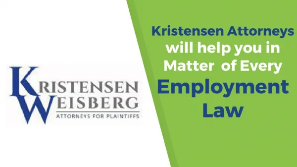 Kristensen Attorneys will help you in Matter of Every Employment Law