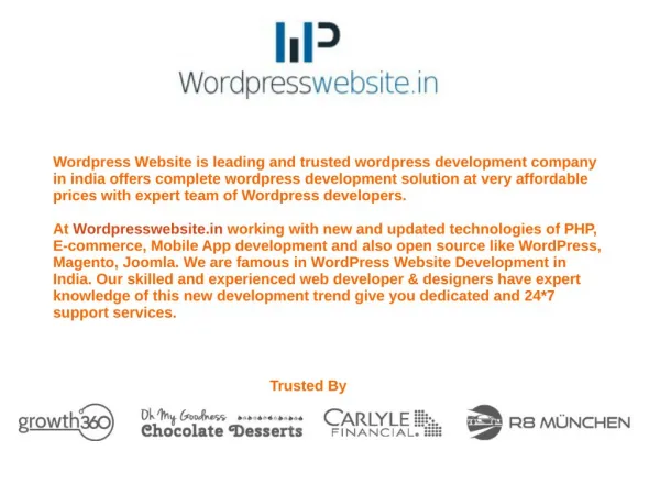 Wordpress Website - Web Desing And Dvelopment Company