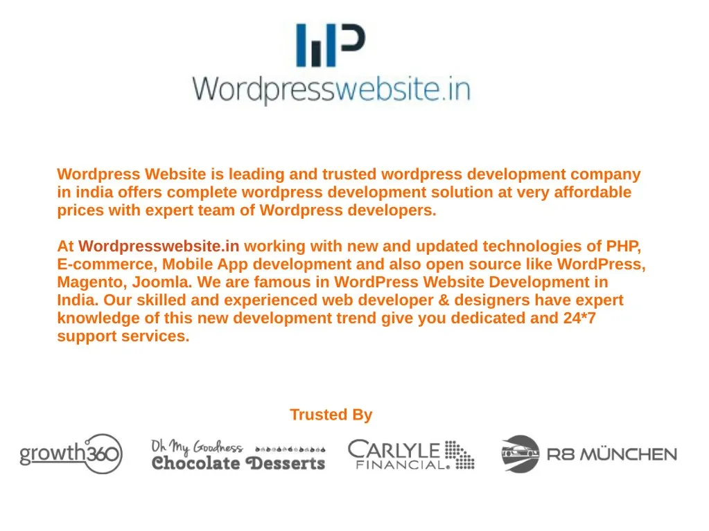 wordpress website is leading and trusted