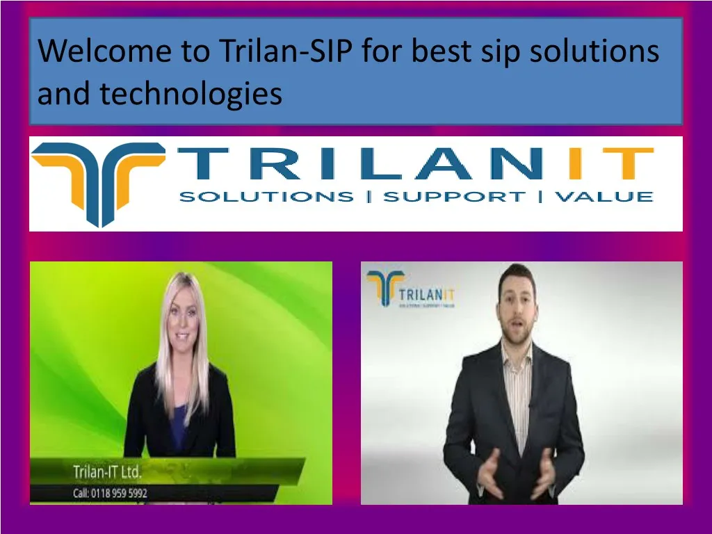 welcome to trilan sip for best sip solutions