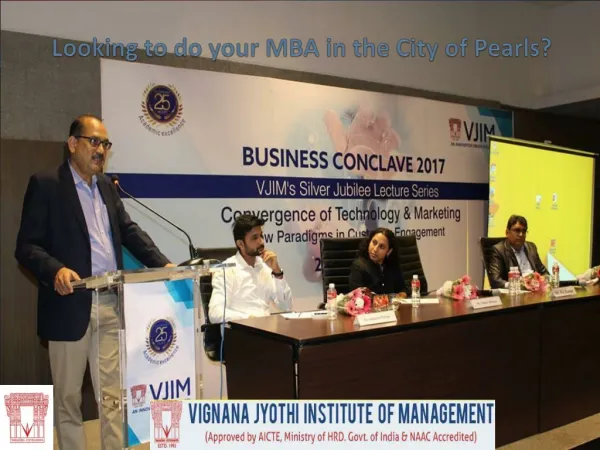 Looking to do your MBA in the City of Pearls?