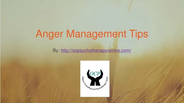 Anger Management Tips