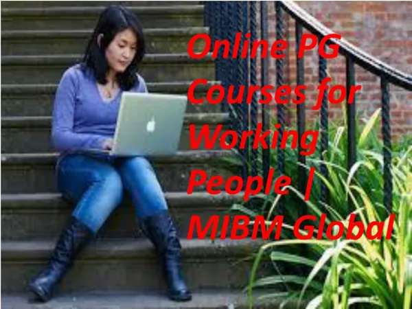 EMBA Program Online PG Courses for Working People for the experts