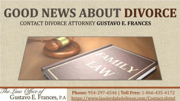 Good News about Divorce